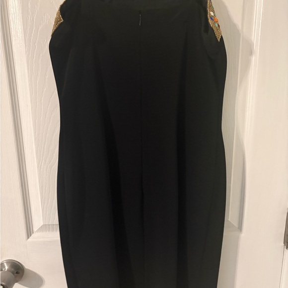 Vintage Alex Evenings Beaded Cocktail Dress Black Size 12 - Picture 6 of 7